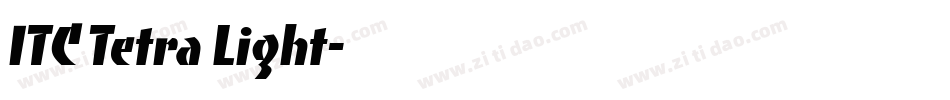 ITC Tetra Light字体转换